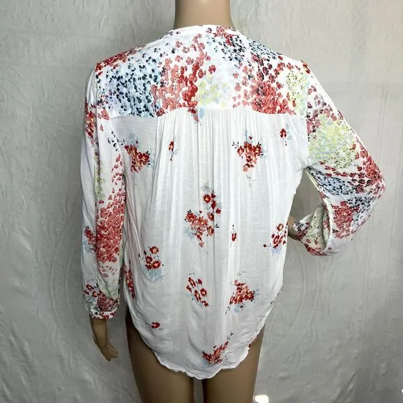 Lucky Brand Floral Peasant Blouse - Picture 3 of 11